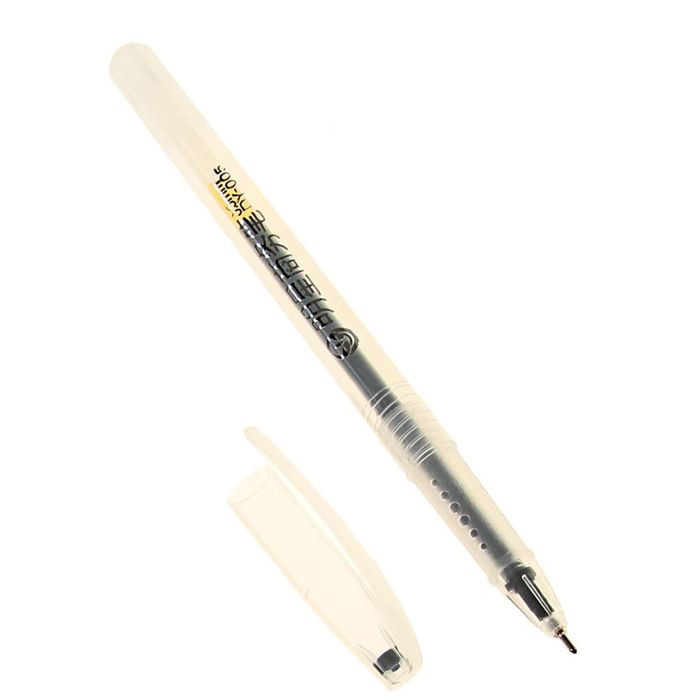 Ручка гелевая, 0.5 мм, чёрный, тонированный корпус оптом
