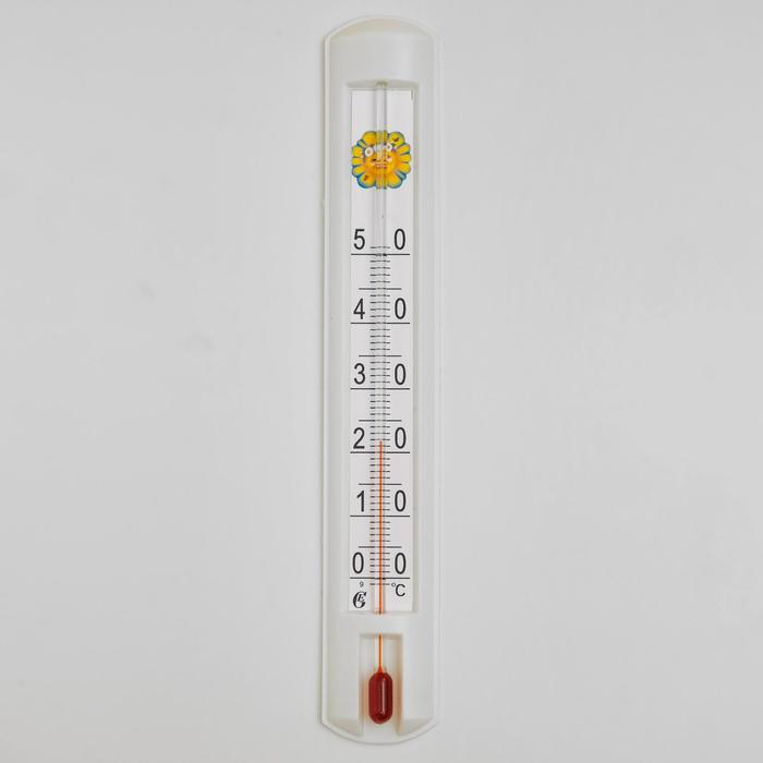 Термометр комнатный (0°С<Т<+50°С), упаковка картон микс оптом