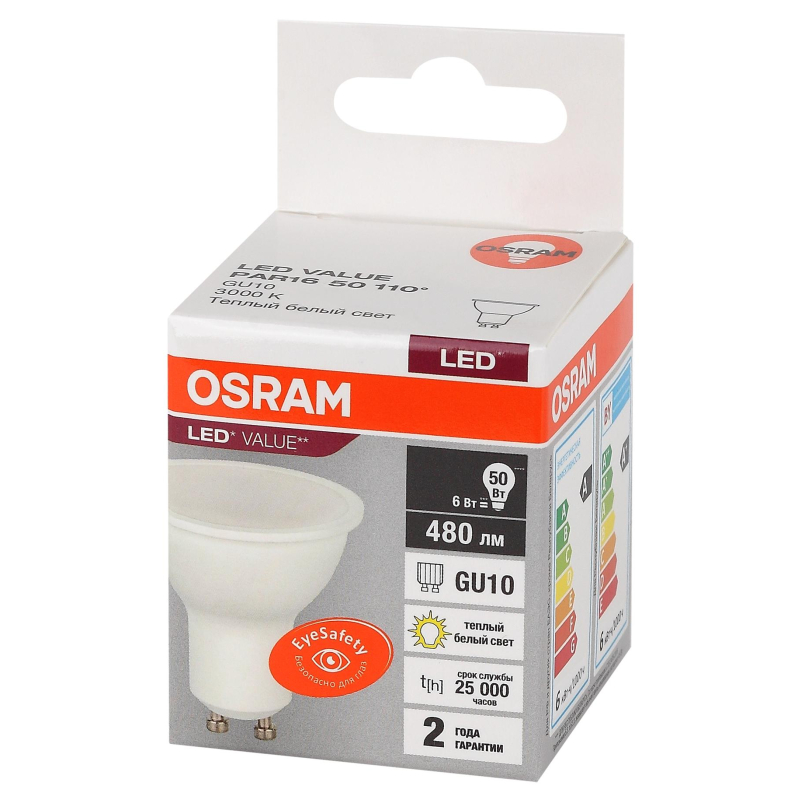   OSRAM LED Value PAR16, 480, 6 ( 50), 3000 