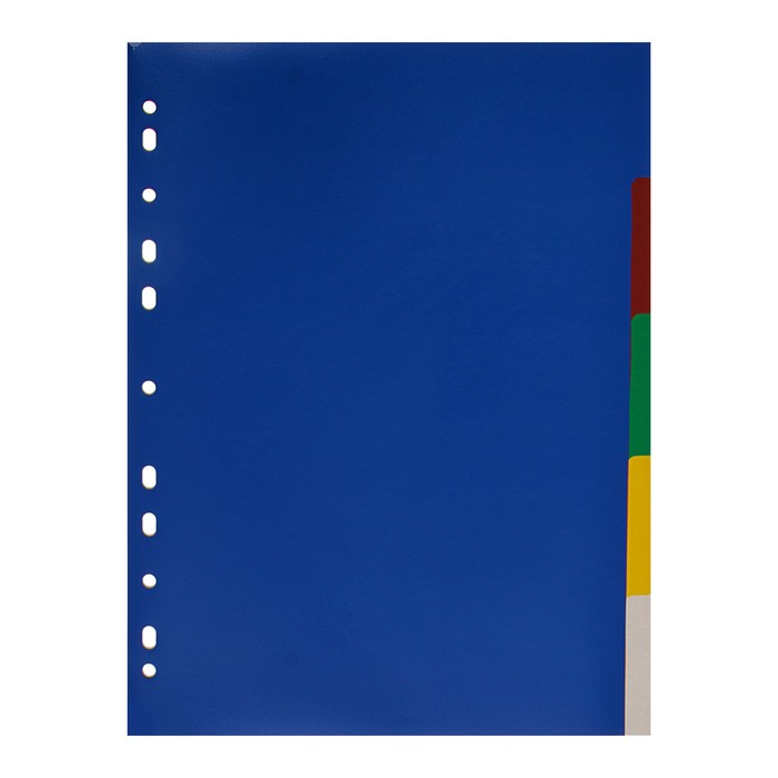 Разделитель листов А4, 5 листов, без индексации, "Office-2020", цветной, пластиковый оптом