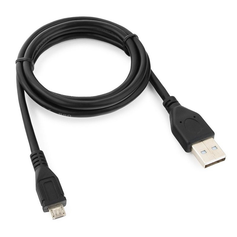Кабель USB 2.0 - Micro USB, М/М, 1 м, Cablexpert, чер, CCP-mUSB2-AMBM-1M оптом