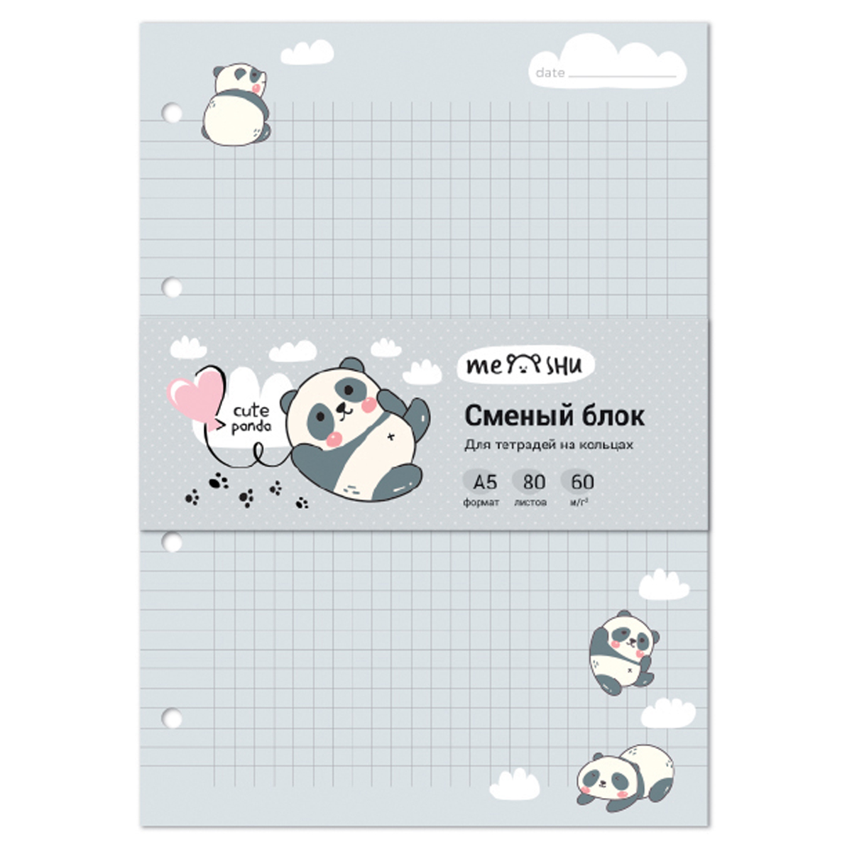   80., 5, MESHU "Cute panda",  /,   