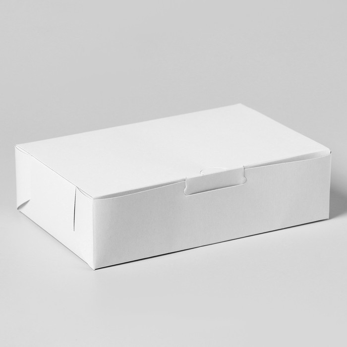Коробка с замком, белая,15 х 10 х 4 см оптом