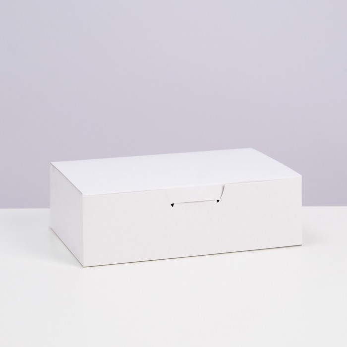 Коробка с замком, белая, 16 х 10 х 5 см оптом