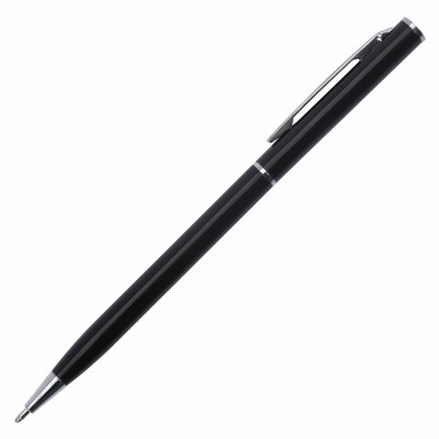 Ручка подарочная шариковая BRAUBERG "Delicate Black", корпус черный, узел 1 мм, линия письма 0,7 мм,синяя, 141399 оптом