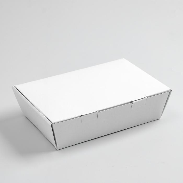 Коробка с замком, белая, 17 х 11 х 5 см оптом
