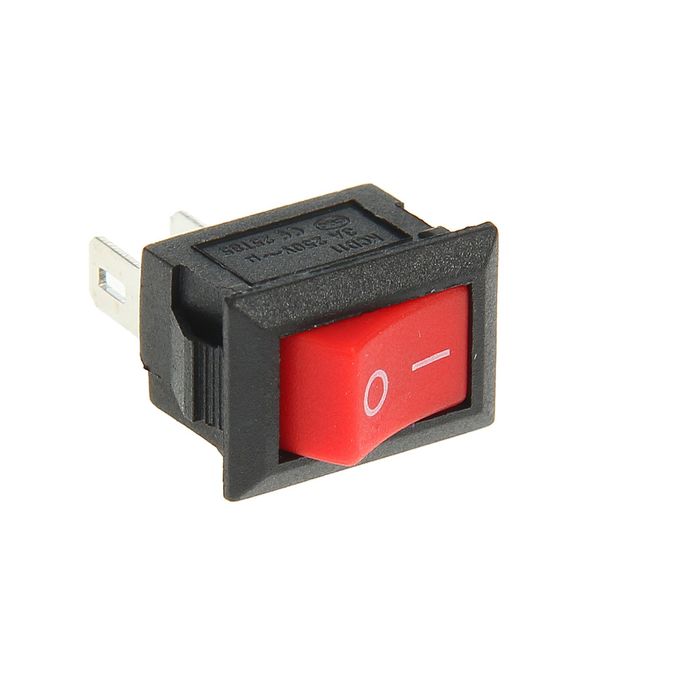 Выключатель клавишный REXANT RWB-101, 3А (2с), 250 В, ON-OFF, Micro, красный оптом