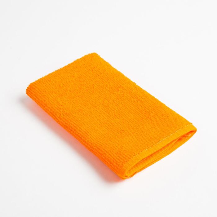 Салфетка махровая универсальная для уборки Экономь и Я, оранжевый, 100% хл оптом
