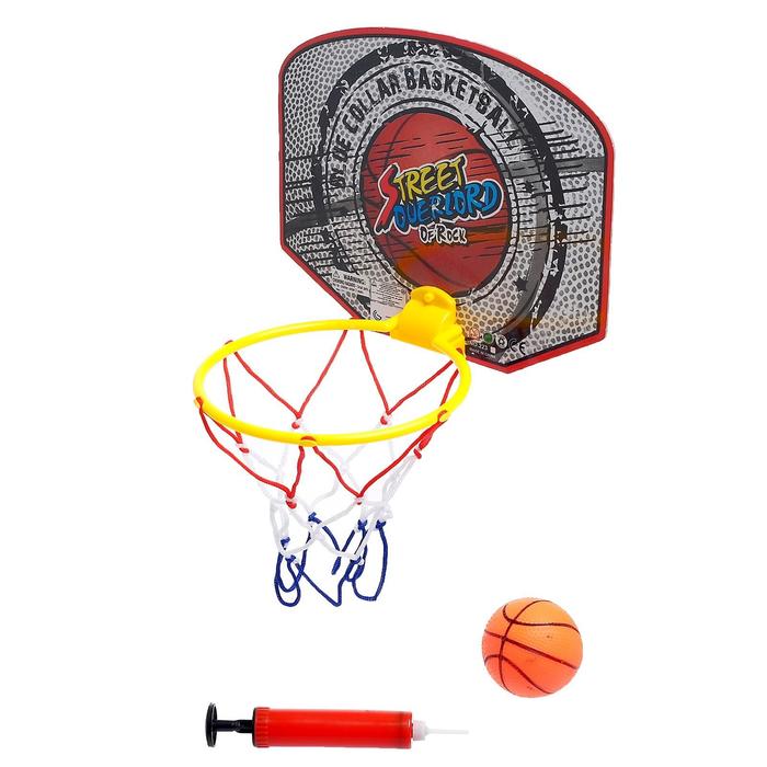 Баскетбол «Штрафной», кольцо, мяч, насос в комплекте оптом