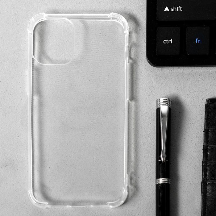 Чехол LuazON для iPhone 12 mini, 5.4", силиконовый, противоударный, прозрачный оптом