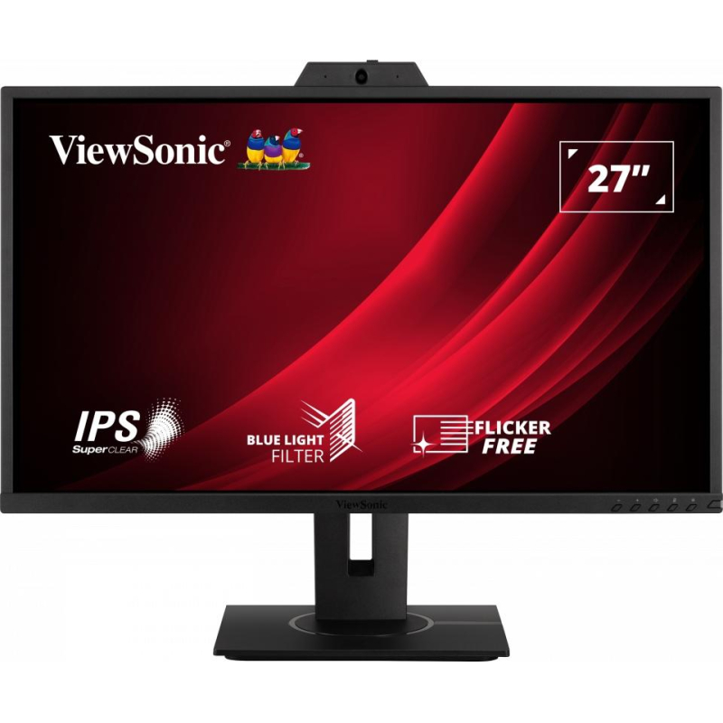  ViewSonic (VG2740V)27/FHD/IPS/60Hz/300cd/5ms/HDMI/DP/Webcam 