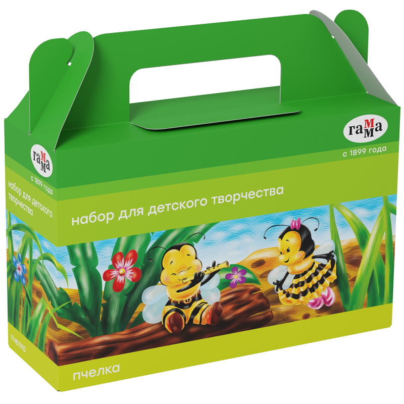 Набор для детского творчества Гамма "Пчелка", 8 предметов, в подарочной коробке оптом