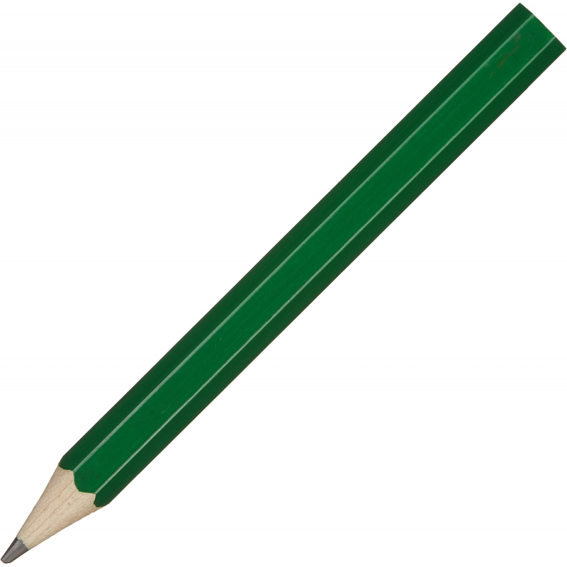 Карандаш чернографитный Attache, 88 мм шестигр., HB, зеленый корп.под лого оптом