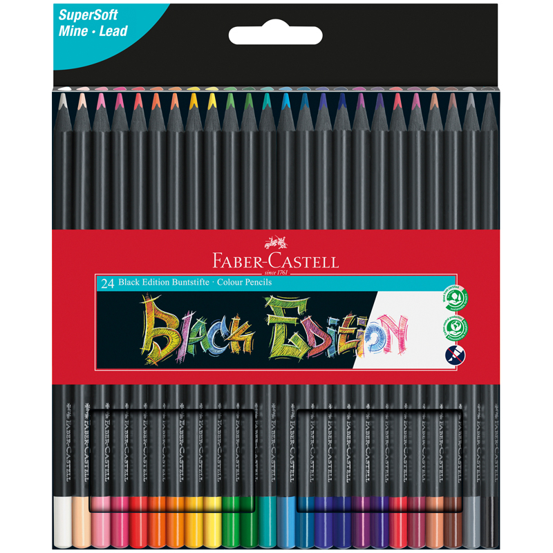   Faber-Castell "Black Edition", 24., .,  , ., . 