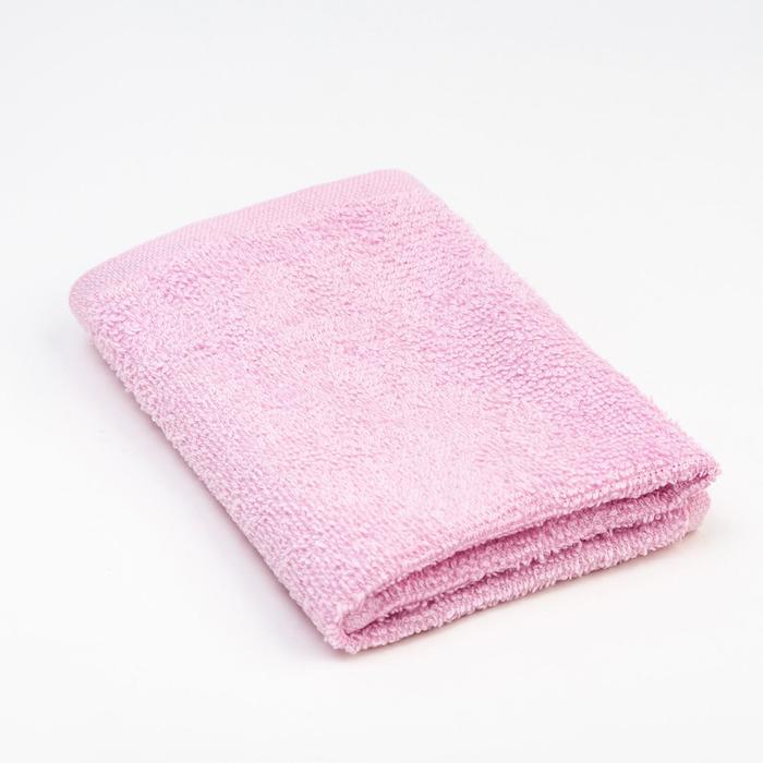 Полотенце махровое Экономь и Я 30х30 см, розовый, 100% хл оптом