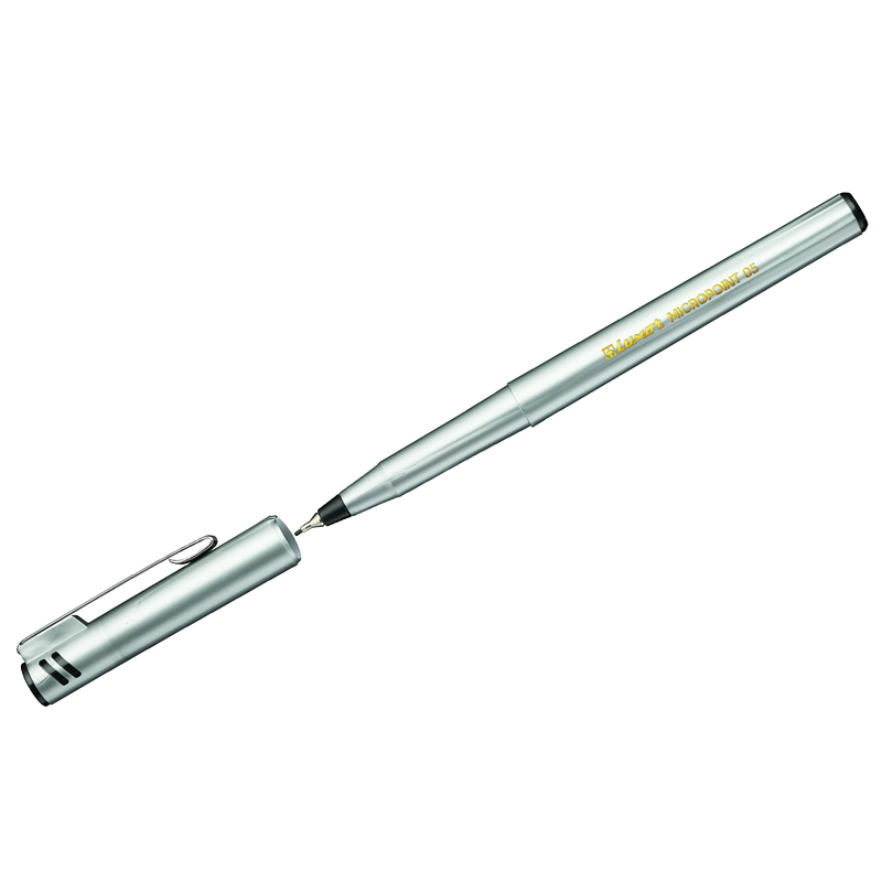 Ручка капиллярная Luxor "Micropoint" черная, 0,5мм, одноразовая оптом