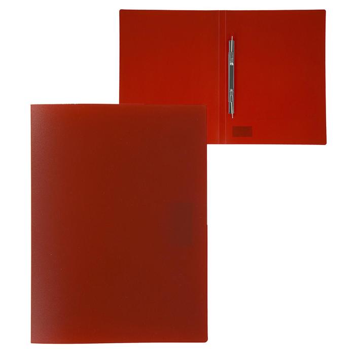 Папка с пружинным скоросшивателем А4, 500 мкм, корешок 15 мм, Calligrata, до 100 листов, красная оптом