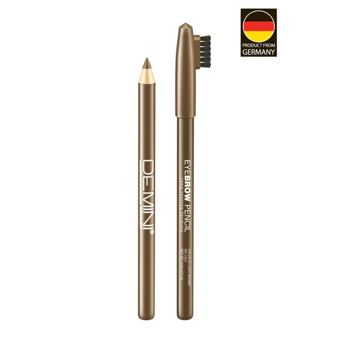 Карандаш для бровей DEMINI Eyebrow Pencil, № 02 светло-коричневый оптом