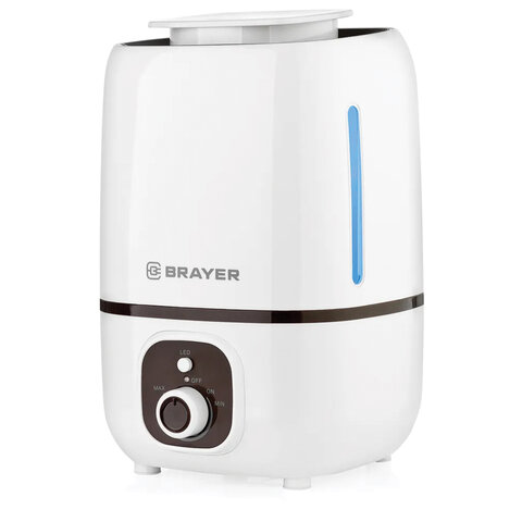 Увлажнитель воздуха BRAYER BR4701, объем бака 3 л, 25 Вт, арома-контейнер, белый оптом