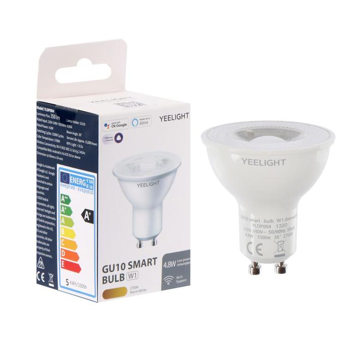 Умная лампочка Yeelight Smart bulb W1, GU10, 4.8 Вт, 350 Лм, 2700 К оптом