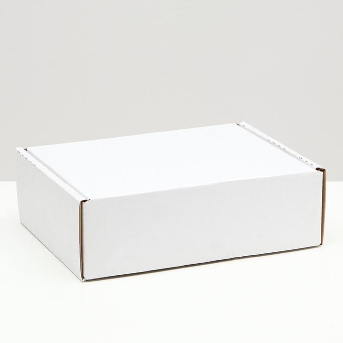 Коробка-шкатулка, белая, 27 х 21 х 9 см, оптом