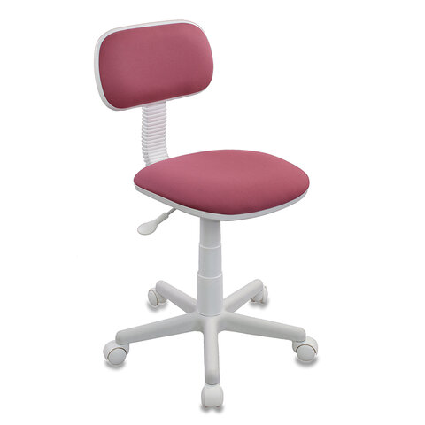 Кресло детское CH-W201NX, без подлокотников, пластик белый, розовое, 477005 оптом
