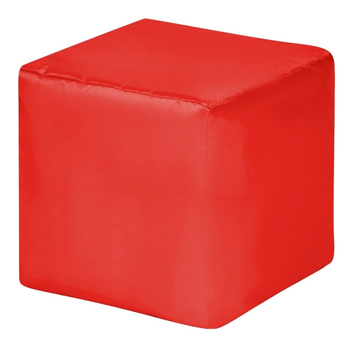Пуфик «Куб», оксфорд, цвет красный оптом