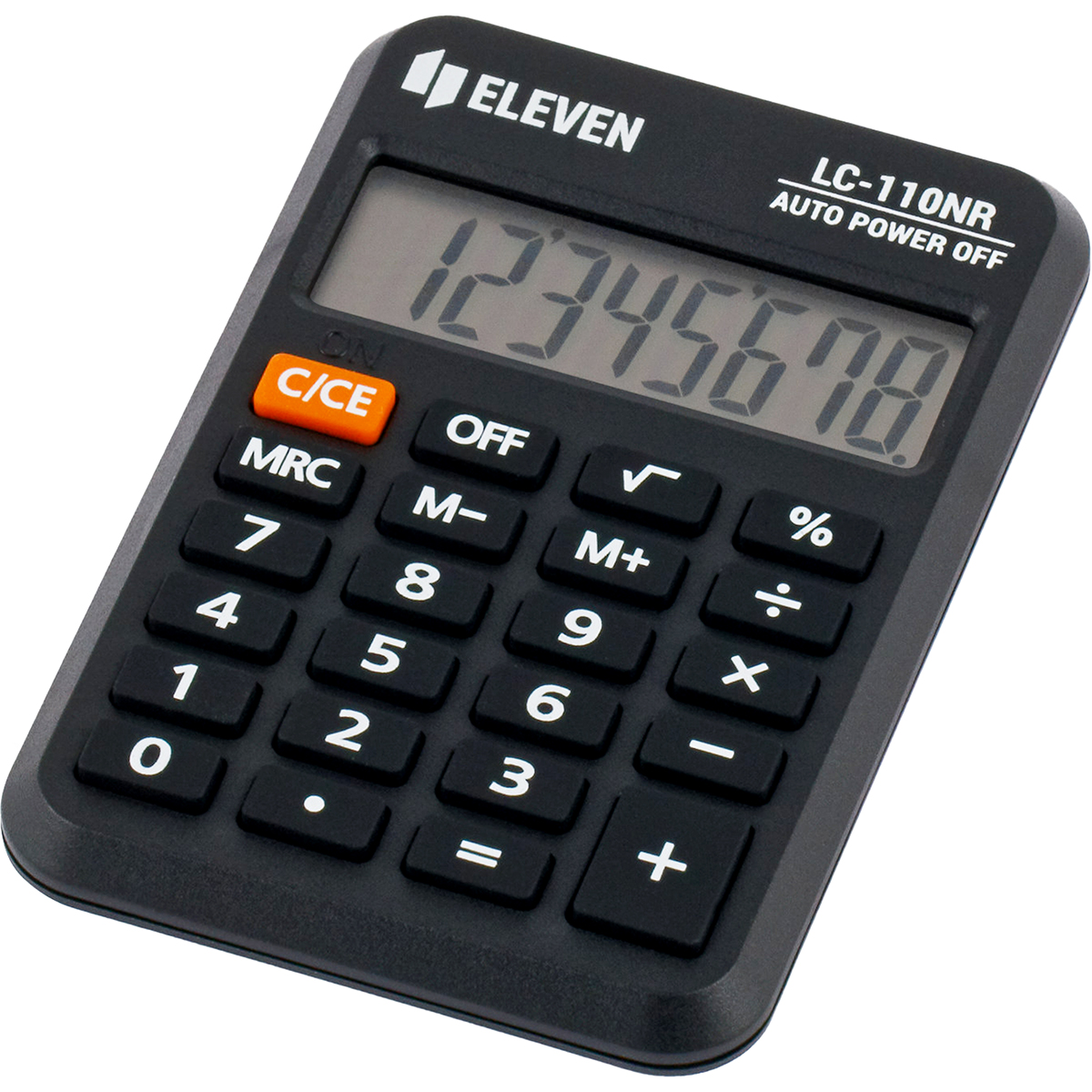 Калькулятор карманный Eleven LC-110NR, 8 разрядов, питание от батарейки, 58*88*11мм, черный оптом