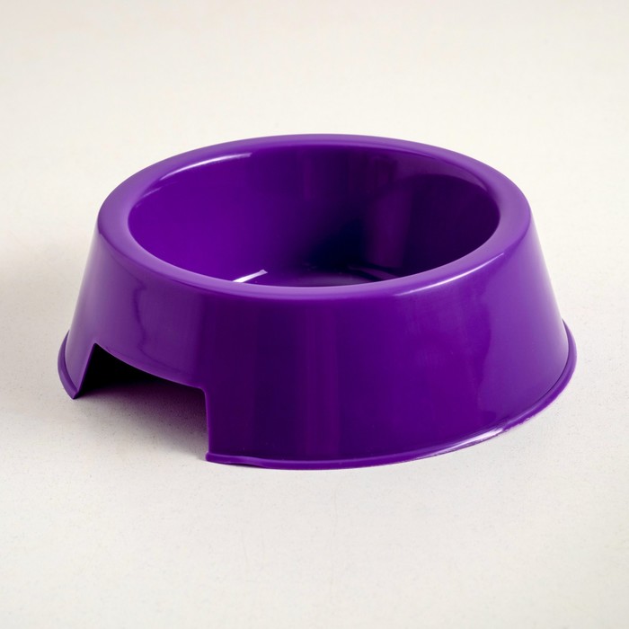 Миска пластиковая, фиолетовая, 17 х 17 х 5 см, 400 мл оптом