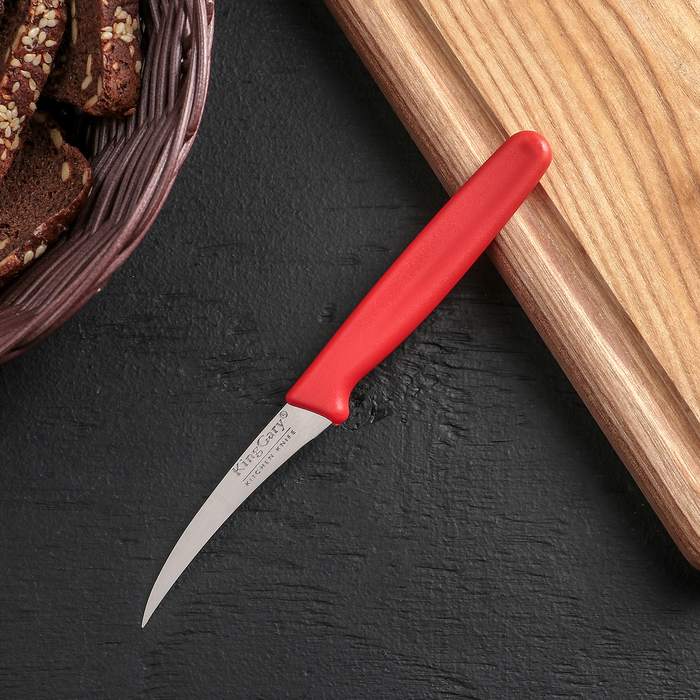 Нож для чистки овощей «Эконом», лезвие 7,3 см, цвет МИКС оптом
