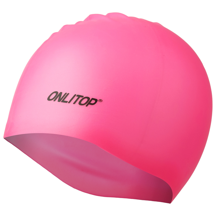 Шапочка для бассейна Onlitop, силиконовая, цвета микс, обхват 54-60 см оптом
