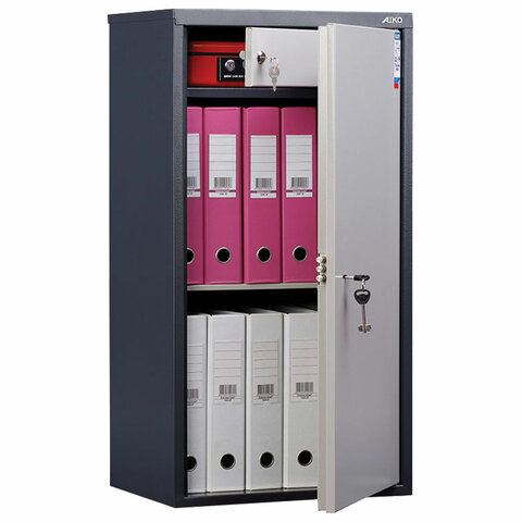 Шкаф металлический для документов AIKO "SL-87Т" ГРАФИТ, 870х460х340 мм, 21 кг, S10799090502 оптом