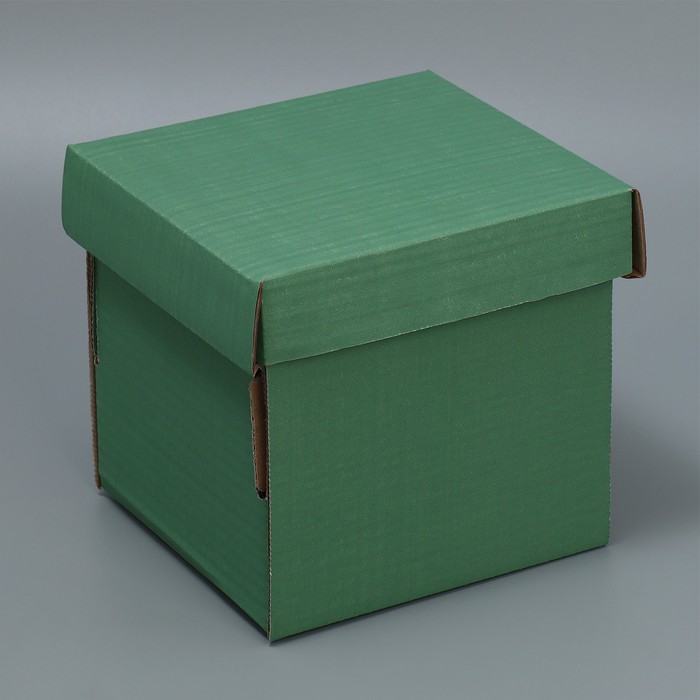 Складная коробка «Оливковая», 15х15х15 см оптом