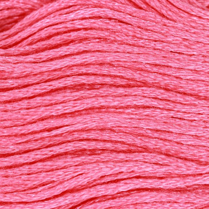 Нитки мулине, 8 ± 1 м, цвет ярко-розовый №956 оптом