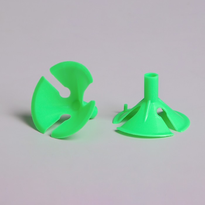 Держатель-зажим для шаров, отверстие 0,6 см, d=4,5 см, цвет зелёный оптом