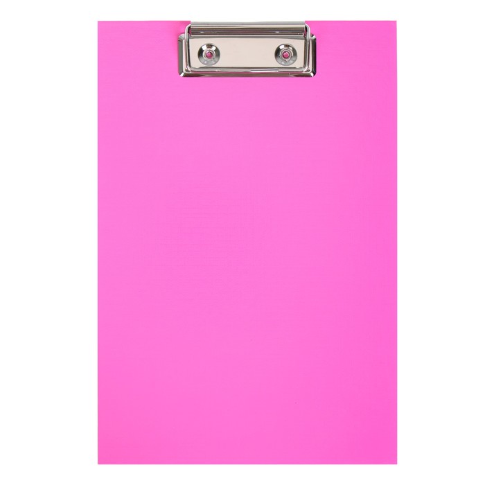 Планшет с зажимом А5, ErichKrause Neon, розовый оптом