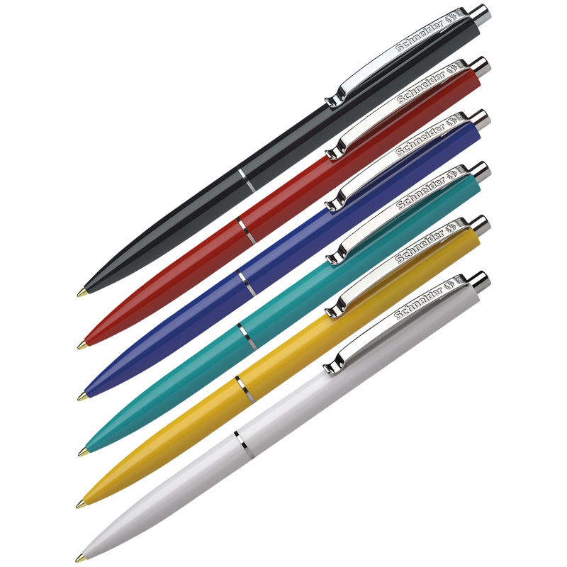 Ручка шариковая автоматическая Schneider "K15" синяя, 1,0мм, корпус ассорти, ш/к оптом