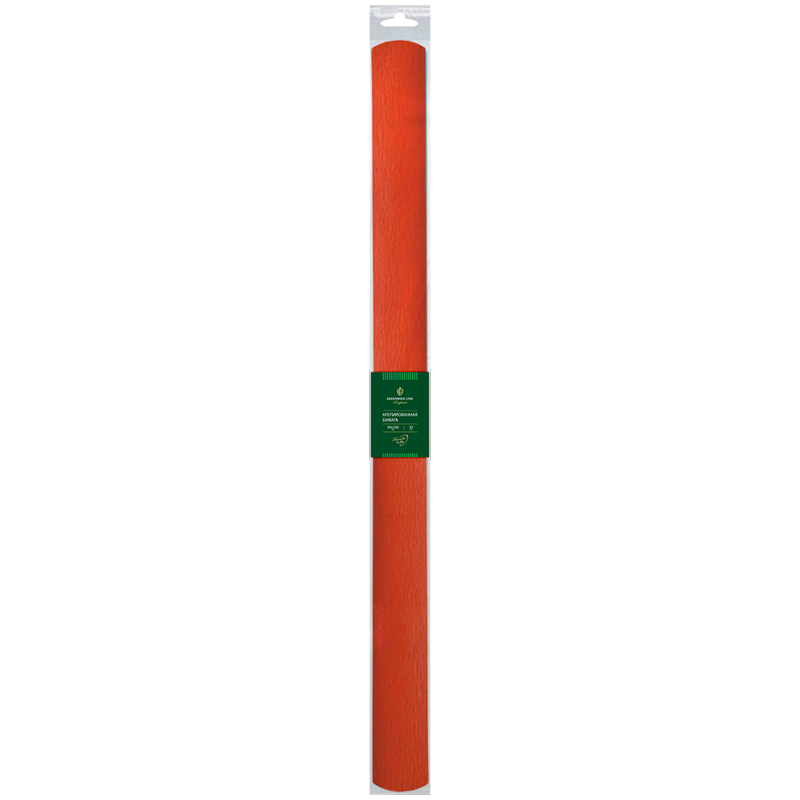Бумага крепированная Greenwich Line, 50*250см, 32г/м2, темно-оранжевая, в рулоне, пакет с европодвесом оптом