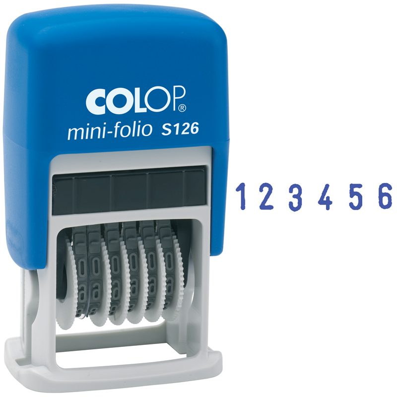 Нумератор мини автомат Colop, 3,8мм, 6 разрядов, пластик, карт. уп. оптом
