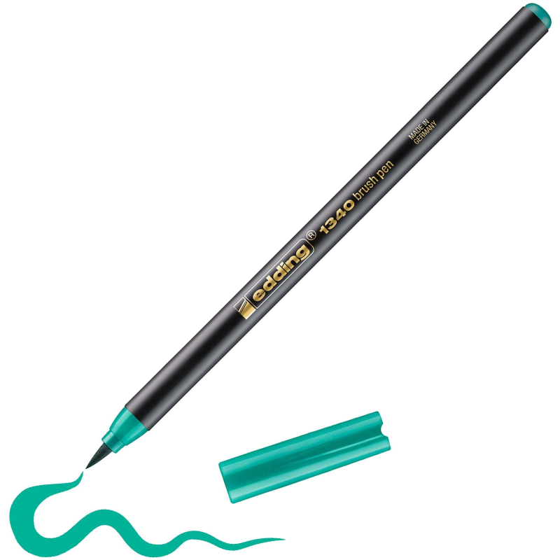 Ручка -кисть для бумаги Edding 1340/4, зеленый оптом