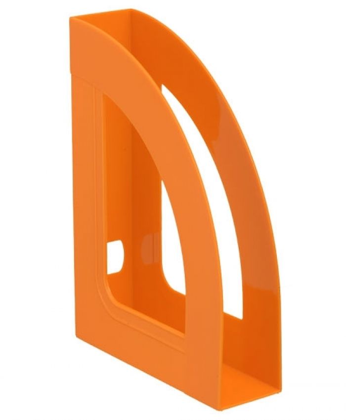 Лоток вертикальный СТАММ РЕСПЕКТ 70 мм, оранжевый пластик оптом