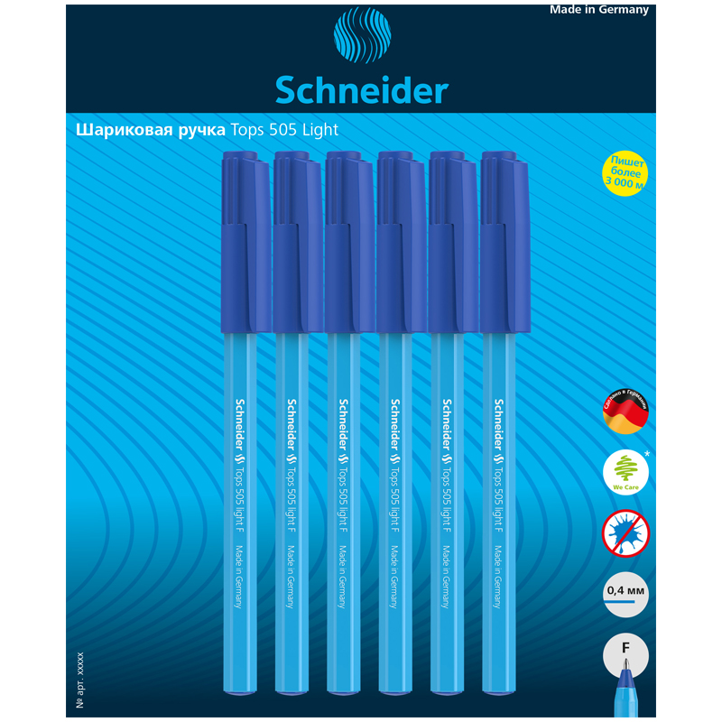    Schneider "Tops 505 F Light Blue", 6., , 0,8,  
