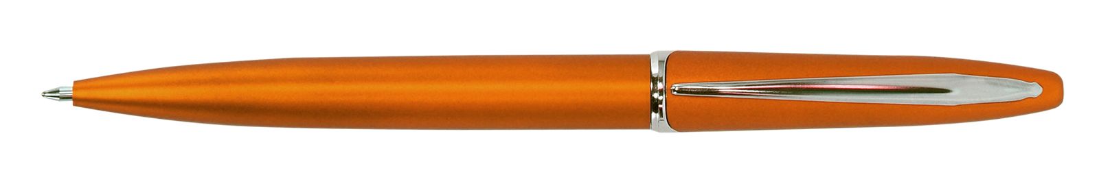 Ручка для логотипа шариковая автоматическая INFORMAT INSPIRATION 0,7 мм, синяя, оранжевый корпус оптом