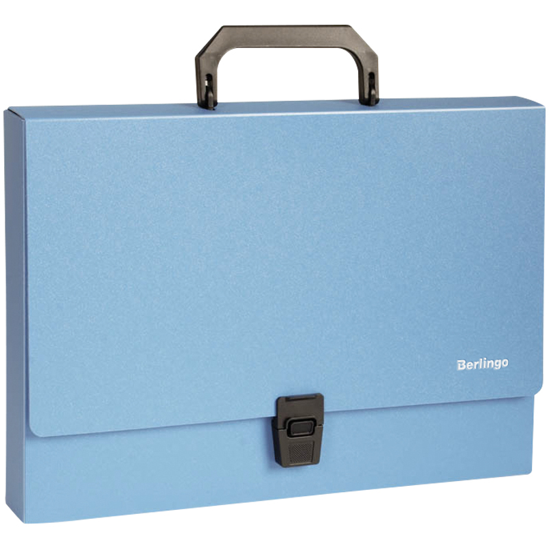 Папка-портфель  1 отделение Berlingo "Standard", A4, 325*230*35мм, 1000мкм, синяя оптом