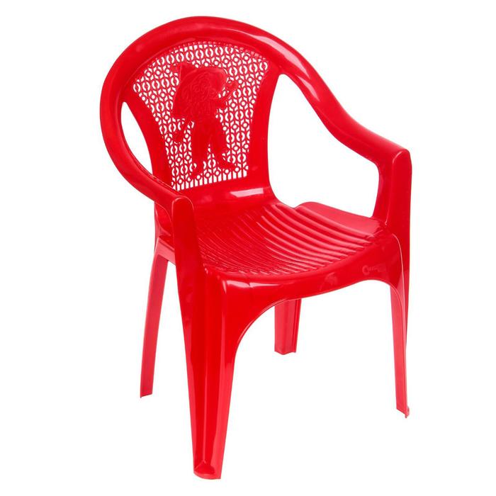 Кресло детское, 380х350х535 мм, цвет красный оптом