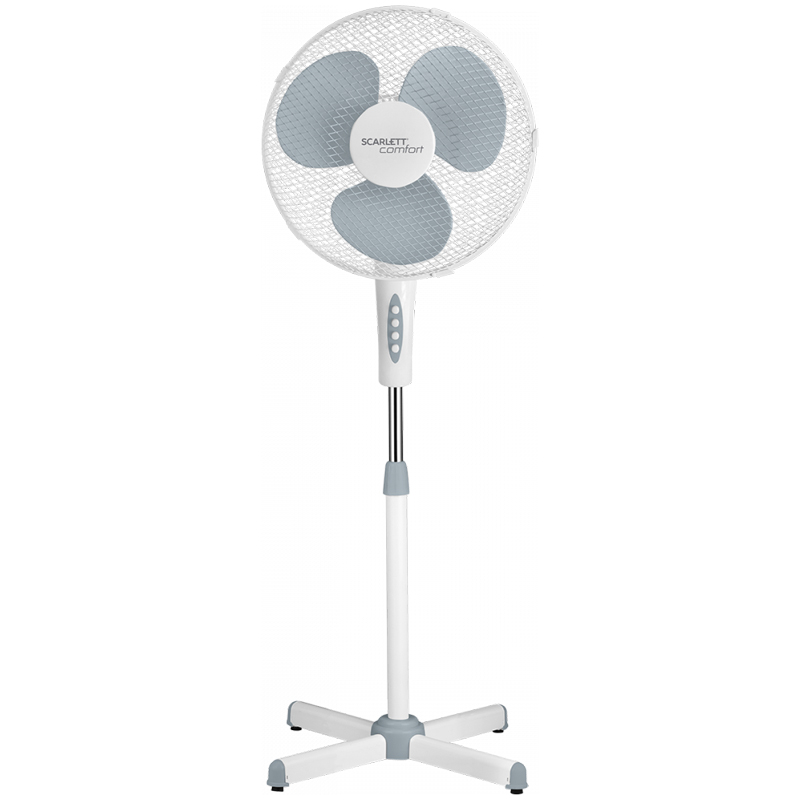 Вентилятор напольный Scarlett SC-SF111B20, серый, белый оптом