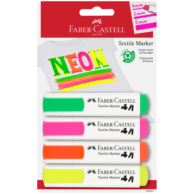     Faber-Castell "Textile Neon" 04., 1-5,  
