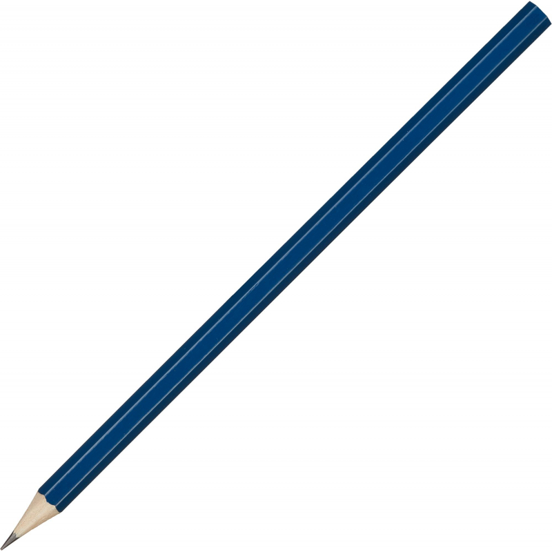 Карандаш чернографитный Attache, 177 мм шестигр., HB, синий корп. под лого оптом