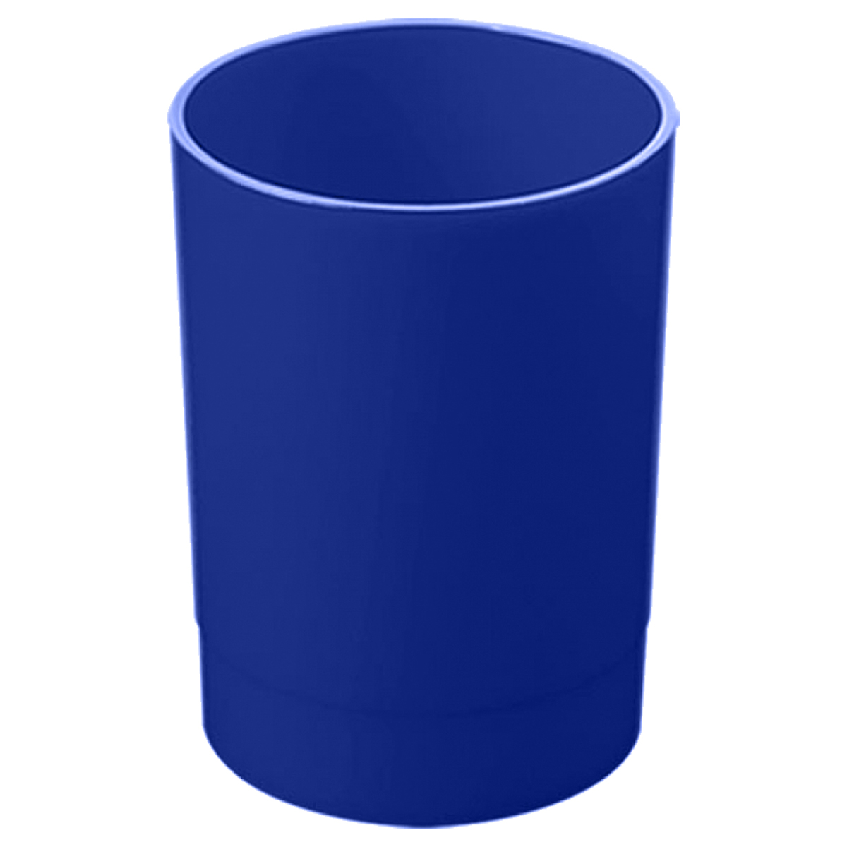 Подставка-стакан СТАММ "Лидер", пластиковая, круглая, синяя оптом