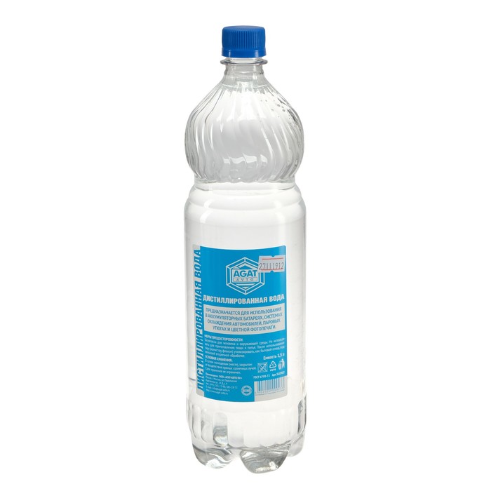 Вода дистиллированная АГАТ, 1,5 л оптом